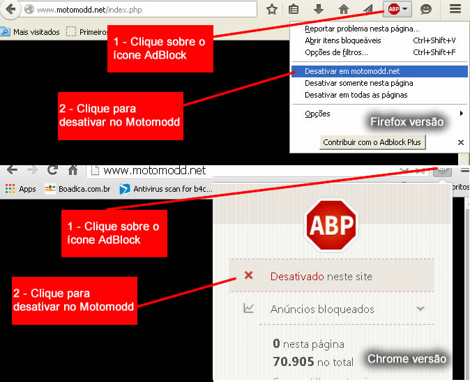 Desativa AdBlock
